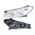 Left Headlamp (With Chrome Bezel, Halogen, Takes H7 / H1 Bulbs, Supplied With Motor, Original Equipment) for Opel ASTRA H Estate 2007 2009