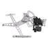 Front Left Electric Window Regulator (with motor, one touch operation) for VAUXHALL CORSAVAN MK II, 2000 2006, 4 Door Models, One Touch Version, motor has 6 or more pins
