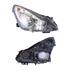Right Headlamp (Chrome Bezel, Halogen, Takes H7 / H1 / H1 Bulbs, Supplied With Motor & Bulbs, Original Equipment) for Opel CORSA D Van 2006 2011