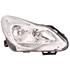 Right Headlamp (With Black Bezel, Halogen, Takes H7 / H1 Bulbs, Supplied With Bulbs & Motor, Original Equipment) for Opel CORSA D 2011 2015