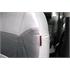 Grey & Black Leather Look Seat Cover set   For Renault Clio up to 2005