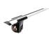 Aguri Runner II silver aluminium aero Roof Bars for Volvo V60 2010 Onwards, with Solid Roof Rails