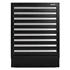 Draper 23748 BUNKER Modular Floor Cabinet, 9 Drawer, 680mm