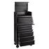 Draper 24247 BUNKER 10 Drawer Combined Roller Cabinet and Tool Chest, 26", Black