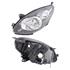 Left Headlamp (Halogen, Takes H4 Bulb, With Black Bezel, Supplied Without Bulbs or Motor, Original Equipment) for Renault TWINGO 2012 2014