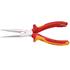 KNIPEX VDE Snipe Nose Side Cutting Pliers, 200mm