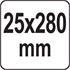 FLAT CHISEL SDS MAX 25x18x280MM