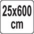 VACUUM FOIL IN A ROLL 25X600CM