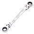 Draper 27756 HI TORQ Metric Flexible Head Double Ring Ratchet Spanner, 16 x 17mm