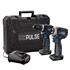 Draper 28003 DXPULSE 12V Brushless Combi Drill & Impact Driver Kit, 1/4" Sq. Dr., 2 x 4.0Ah Batteries, 1 x Fast Charger