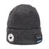 Draper 28351 Smart Wireless Rechargeable Beanie with LED Head Torch and Headset, Grey, One Size