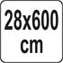 VACUUM FOIL IN A ROLL 28X600CM