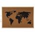 World Map Cork Pinboard