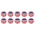 Draper 29530 Red PVC Electrical Insulation Tape, 19mm x 20m (Pack of 10)