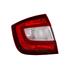 Left Rear Lamp (Saloon Models, Bright Red, Supplied Without Bulbholder) for Skoda RAPID 2012 to 2019