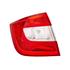 Left Rear Lamp (Bright Red, Hatchback Models, Supplied Without Bulbholder, Original Equipment) for Skoda RAPID Spaceback 2013 Onwards