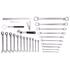 Draper 29712 BUNKER Ring Spanner and Open End Ratchet Set in EVA Foam Inlay (27 Piece)