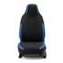 CHAMPION Style Seat Covers with Fixed Headrests (Black/Blue) For Citroen C ZERO 2010 Onwards