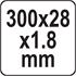 ALUMINIUM RULER  300 MM