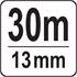 STEEL MEASURING TAPE 30 M X 13 MM