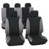 Grey & Black Car Seat Covers   for Peugeot 207 CC 2007 Onwards