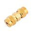 Connect 31154 Pipe Connector   Straight Brass   6.0mm   Pack Of 10