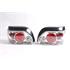 Clear Lexus style Tail lamps for Renault Clio 1991 1998 Set Left and Right