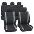 Grey & Black Car Seat Covers   For Peugeot 406 1998 2004