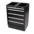 Draper 31387 BUNKER Modular Floor Cabinet, 5 Drawer, 680mm