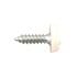 Connect 31542 Number Plate Screws   White Polytop   4.8mm x 18.0mm   Pack Of 100