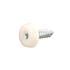 Connect 31542 Number Plate Screws   White Polytop   4.8mm x 18.0mm   Pack Of 100