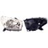Right Headlamp Assebly (Supplied With Bulbs, Original Equipment) for Toyota RAV 4 Mk II 2001 2004