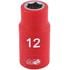 Draper Expert 31785 1 2 inch Sq. Dr. Fully Insulated VDE Socket (12mm)