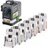 Draper 32168 Laserliner PowerPlane Laser 3G Multi 18V Three Dimensional Green Laser Kit with 7 Power Adapters