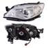 Left Headlamp (Halogen, Chrome Bezel) for Subaru IMPREZA Hatchback 2008 on