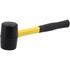 RUBBER MALLET FIBREGLASS HANDLE 370G