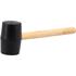 RUBBER MALLET WOODEN HANDLE