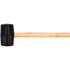 RUBBER MALLET WOODEN HANDLE