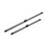 BOSCH A073S Aerotwin Flat Wiper Blade Front Set (600 / 475mm   Side Pin Arm Connection) for BMW 3 Series, 2005 2011