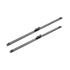 BOSCH A100S Aerotwin Flat Wiper Blade Front Set (700 / 650mm   Pinch Tab Connection) for Peugeot 307, 2004 2007