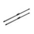 BOSCH A216S Aerotwin Flat Wiper Blade Front Set (650 / 600mm   Pinch Tab Arm Connection) for Audi Q7, 2006 2015
