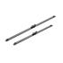 BOSCH A221S Aerotwin Flat Wiper Blade Front Set (700 / 550mm   Pinch Tab Arm Connection) for Citroen C5 Estate, 2004 2008
