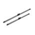 BOSCH A495S Aerotwin Flat Wiper Blade Front Set (600 / 500mm   Specific Top Lock Connection) for BMW X2, 2017 Onwards