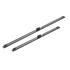 BOSCH A728S Aerotwin Flat Wiper Blade Front Set (650 / 500mm   Slim Top Arm Connection with Integrated Sprayers) for Audi A8 2017 Onwards