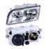 Left Headlamp (Black Bezel, Halogen, Takes H7 / H7 Bulbs) for Volvo S40 I 2001 2003
