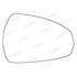Right Stick On Wing Mirror Glass for Audi A3 2012 Onwards