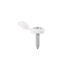 White Number Plate Flip Top & Screw   Pack of 5