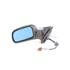Left Wing Mirror (electric, heated, primed cover, blue tinted glass, without power folding) for Peugeot 407 2004 2010