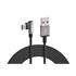 USB C 90° Angle Charging Cable   200 cm   Black