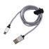Micro uSB Extra Strong, Tear Proof Charging Cable   100cm   Grey